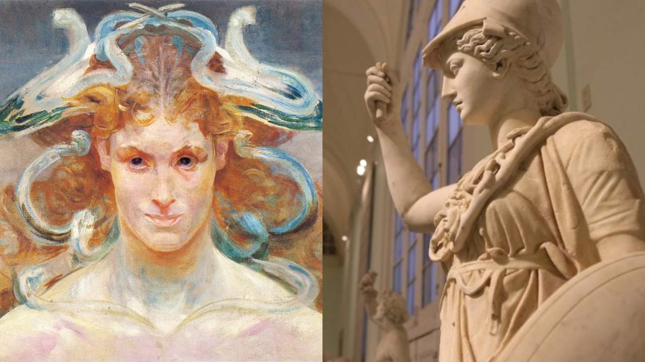 Detail Dewi Athena Dan Medusa Nomer 5