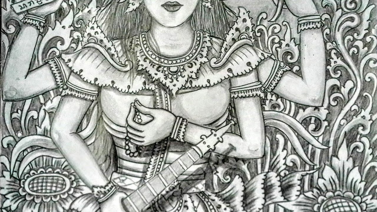 Detail Dewi Saraswati Hitam Putih Nomer 16