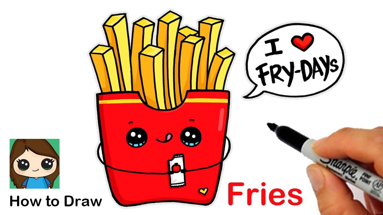 Detail Drawing Mcdonalds Fries Nomer 24