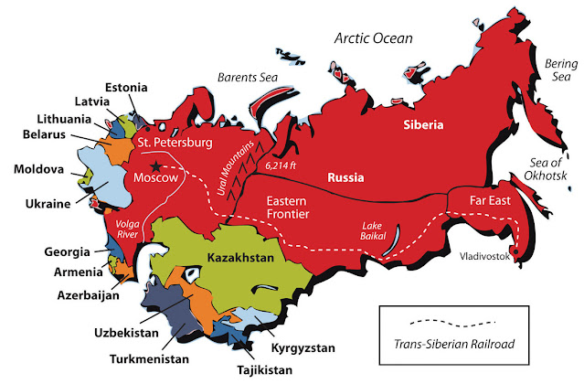 Detail Politische Karte Russland Nomer 4