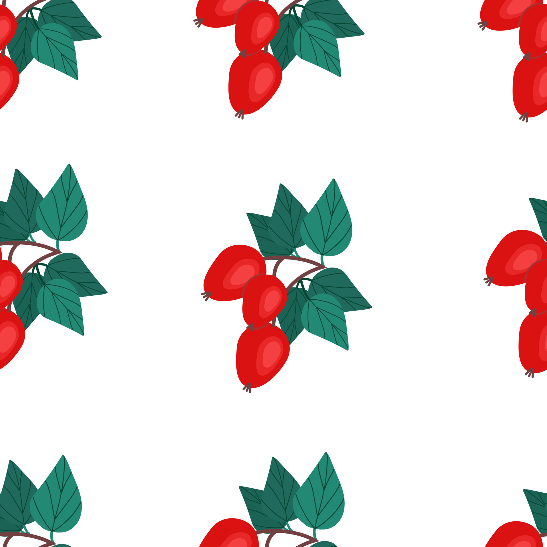 Detail Rose Seamless Pattern Nomer 10
