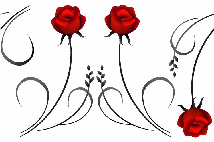 Detail Rose Seamless Pattern Nomer 16