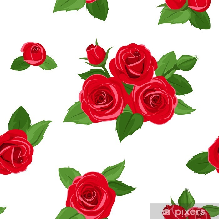 Detail Rose Seamless Pattern Nomer 19