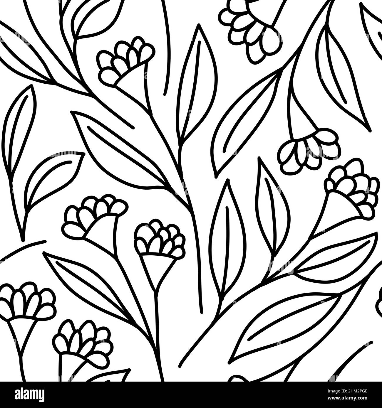 Detail Rose Seamless Pattern Nomer 25