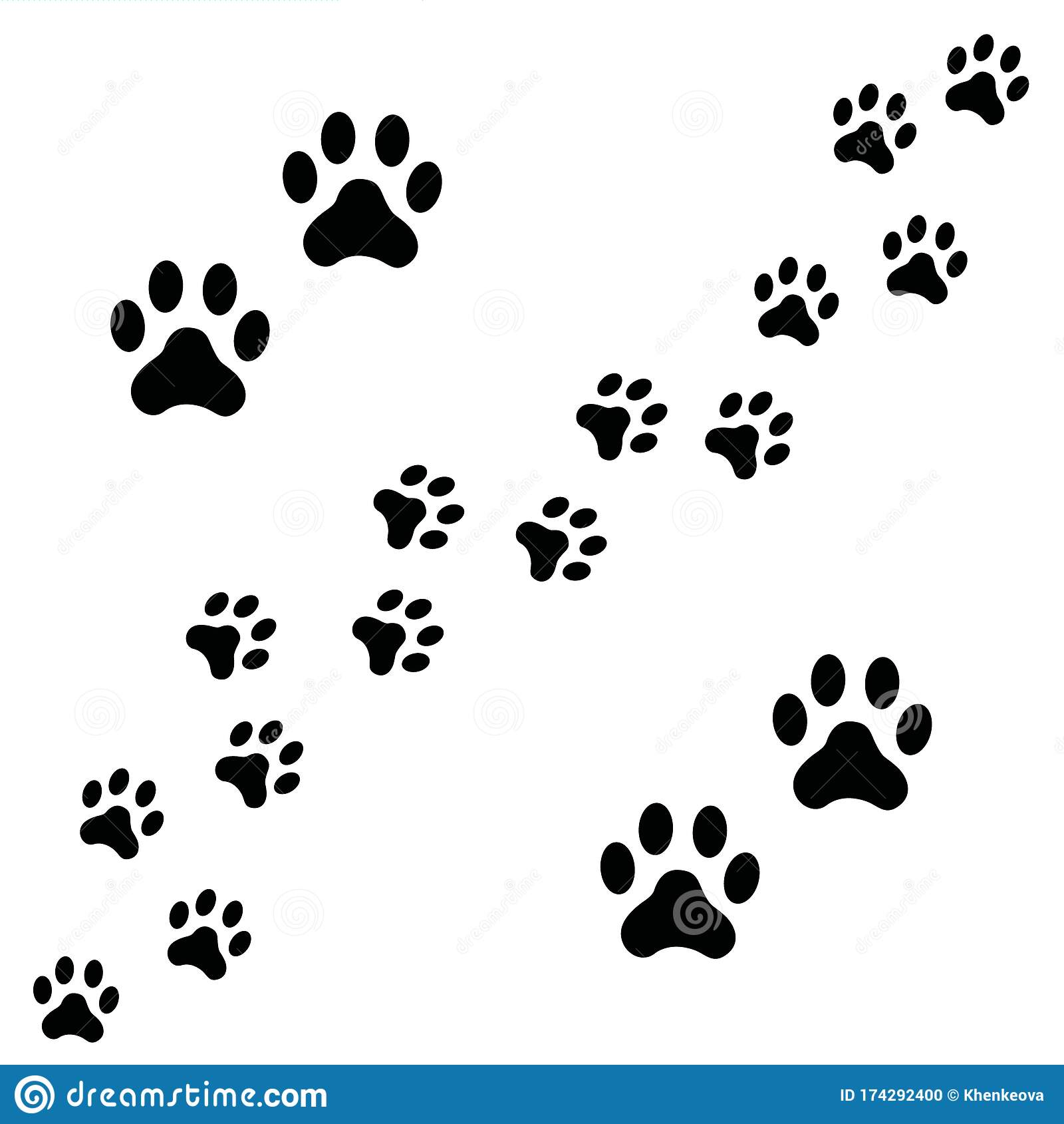 Detail Pictures Of Dog Footprints Nomer 13