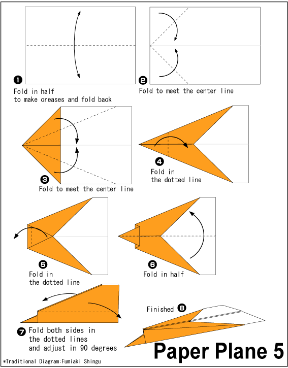 Detail Pictures Of How To Make A Paper Airplane Nomer 20