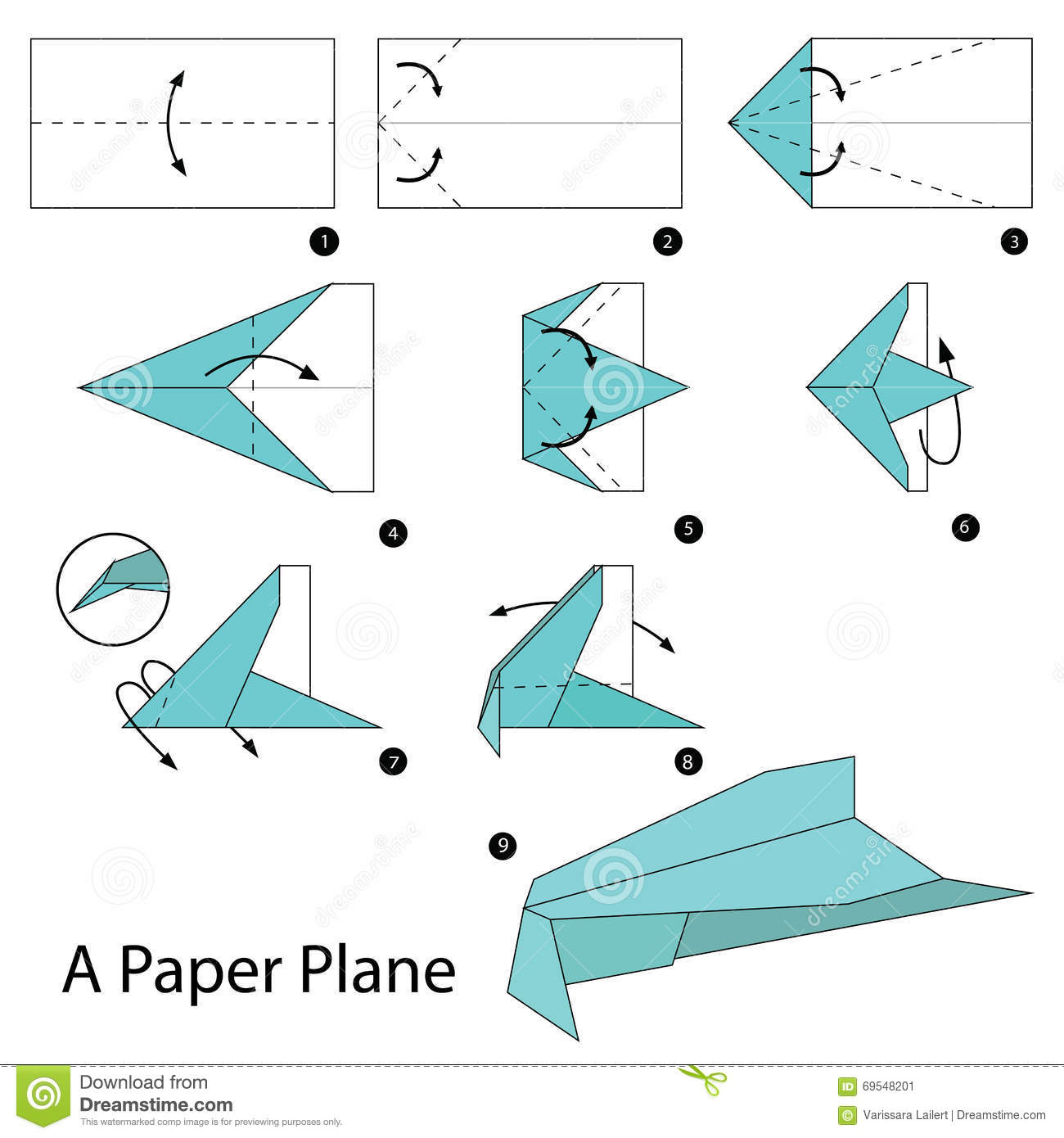 Detail Pictures Of How To Make A Paper Airplane Nomer 52