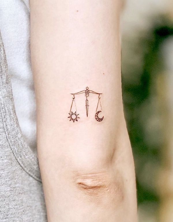 Detail Pictures Of Libra Tattoos Nomer 43