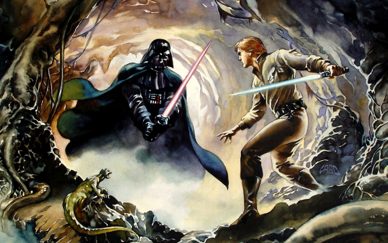 Detail Pictures Of Luke Skywalker And Darth Vader Nomer 52