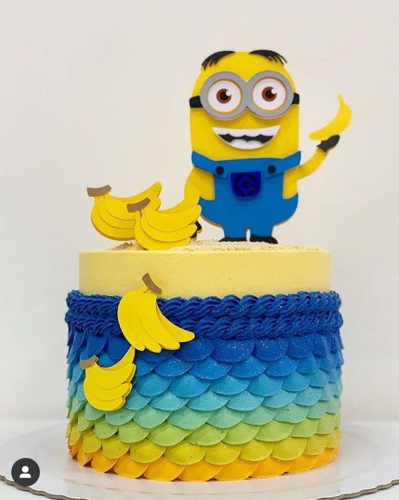 Detail Pictures Of Minions Birthday Cakes Nomer 13