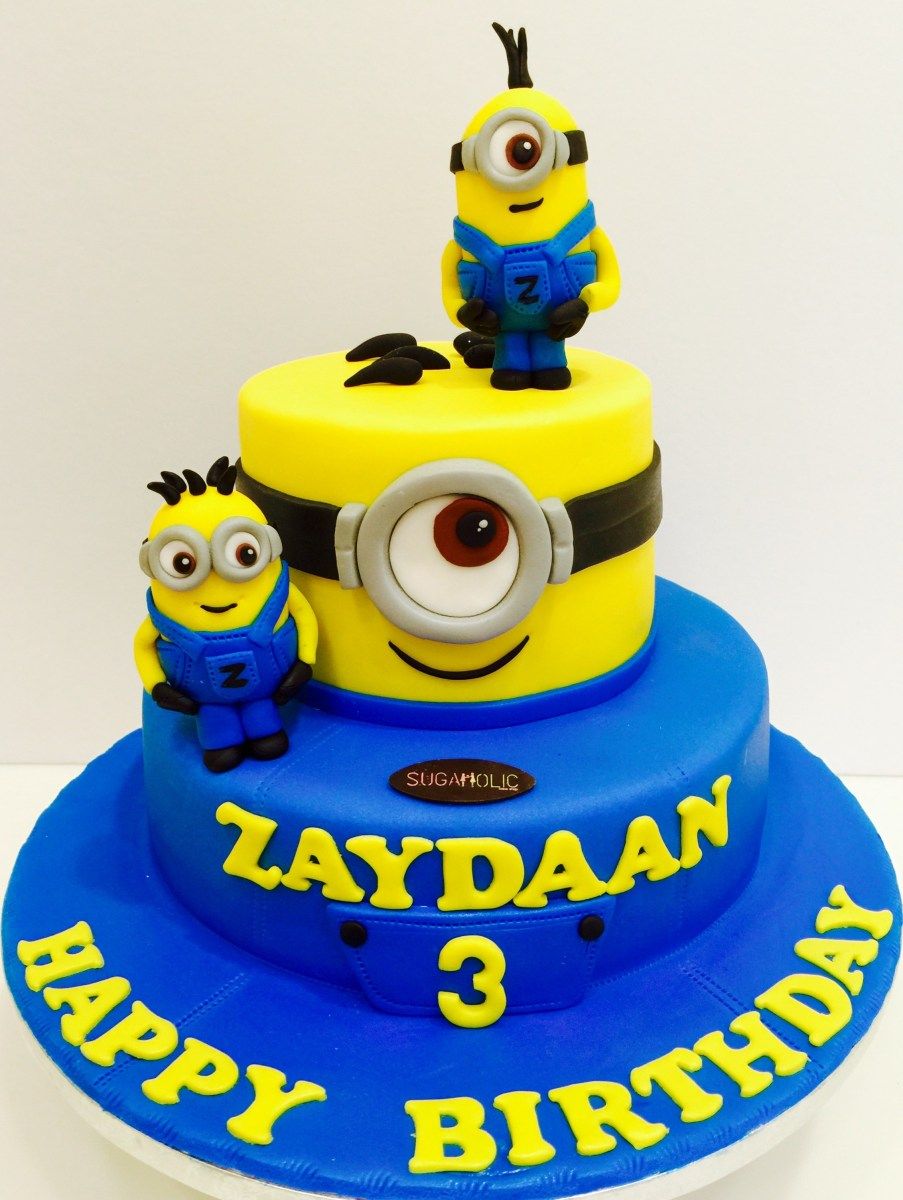 Detail Pictures Of Minions Birthday Cakes Nomer 6
