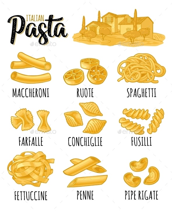 Detail Pictures Of Pasta Types Nomer 31