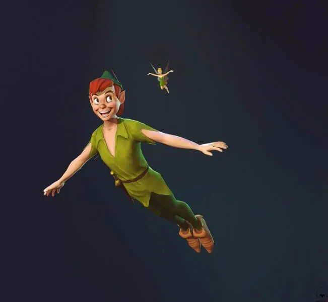 Detail Pictures Of Peter Pan And Tinkerbell Nomer 43