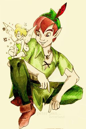 Detail Pictures Of Peter Pan And Tinkerbell Nomer 7