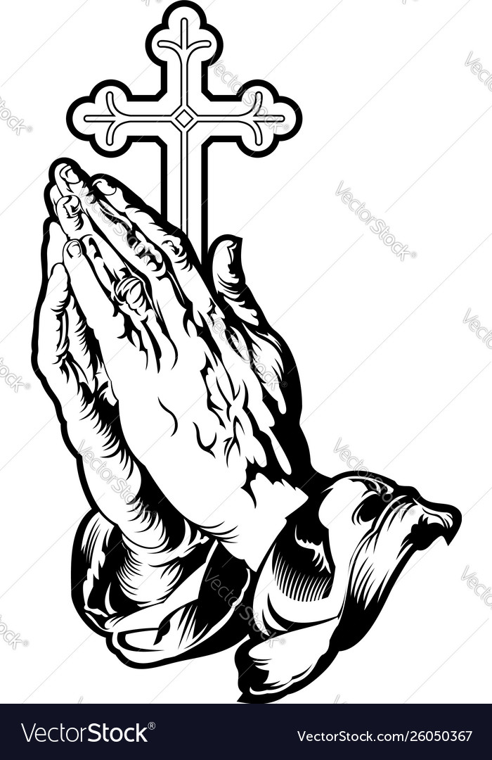 Detail Pictures Of Praying Hands With Cross Nomer 4
