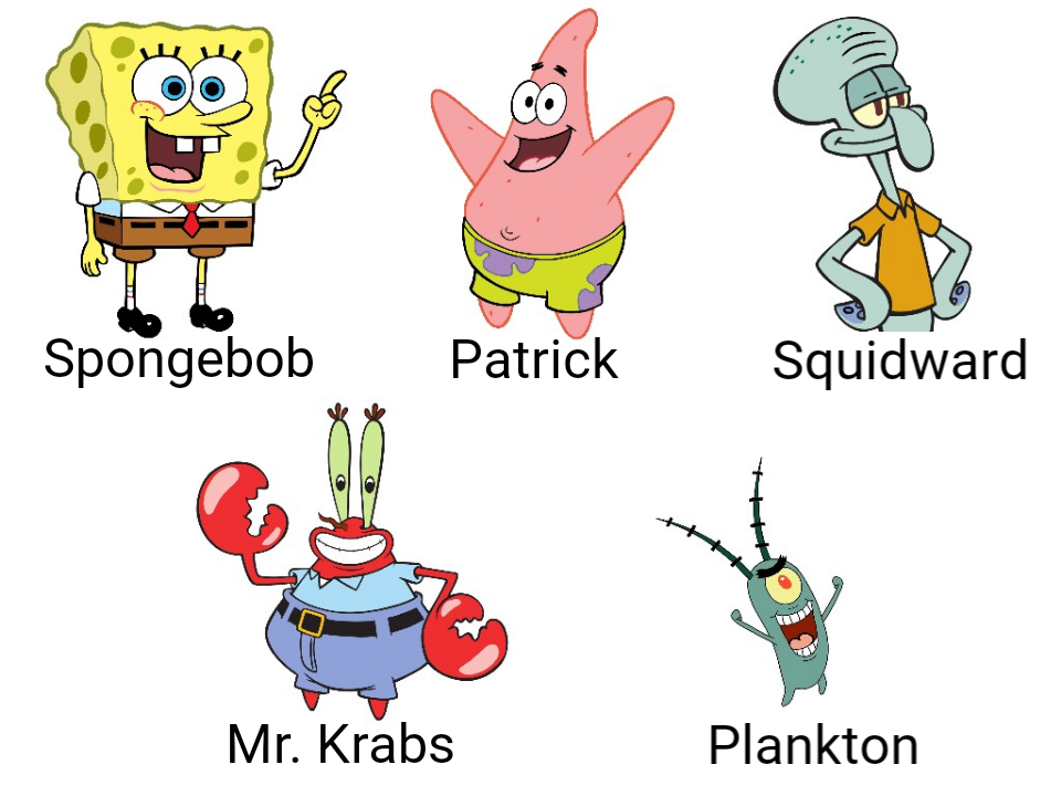 Detail Pictures Of Spongebob Characters Nomer 36