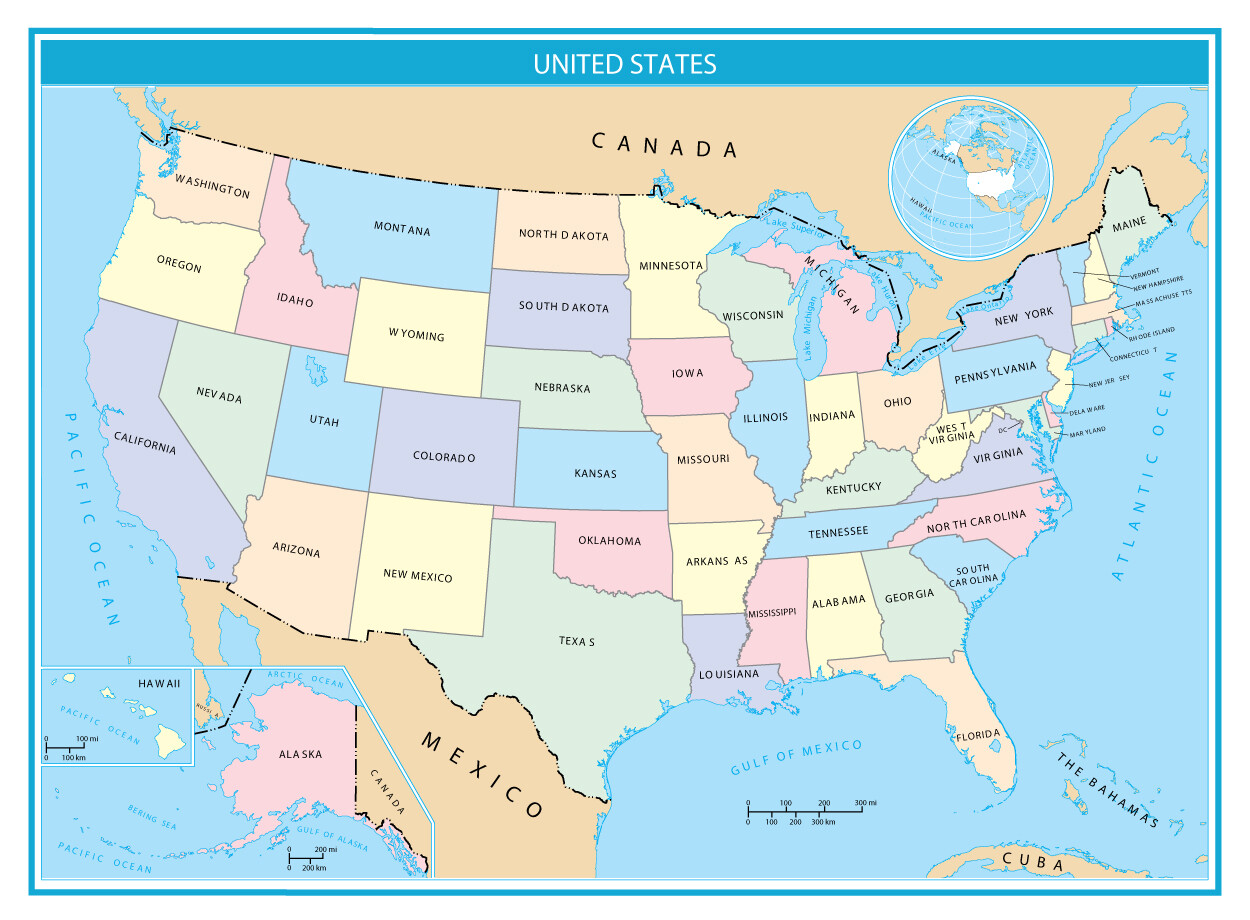 Detail Pictures Of The 50 States Map Nomer 15