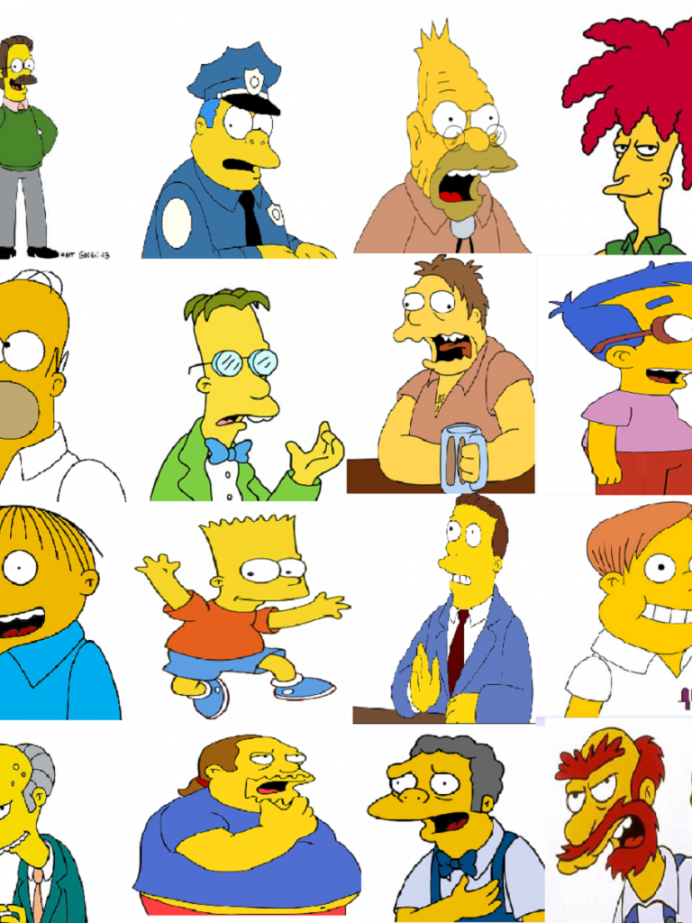 Detail Pictures Of The Simpsons Characters Nomer 32