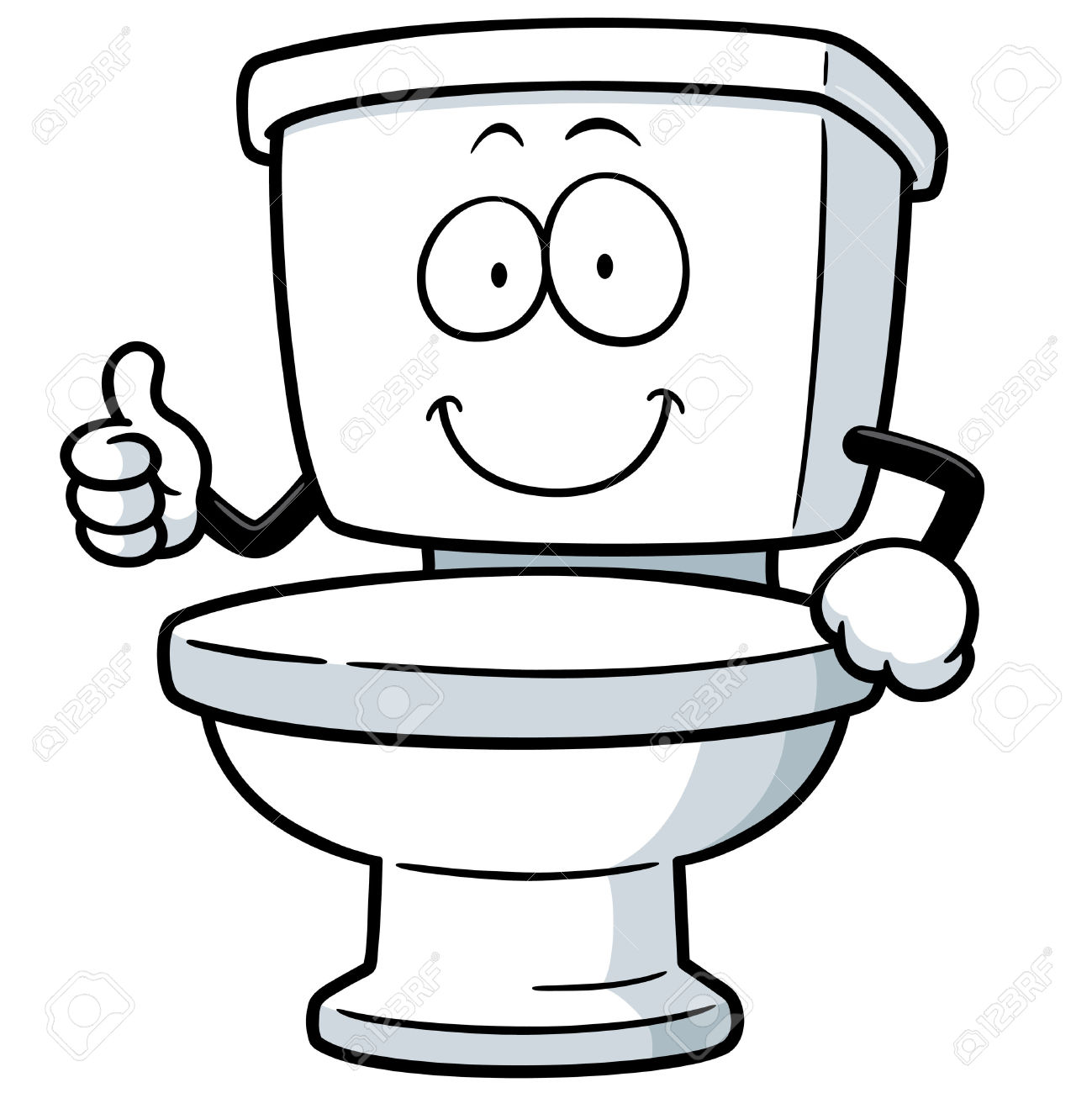 Detail Pictures Of Toilets Clipart Nomer 19