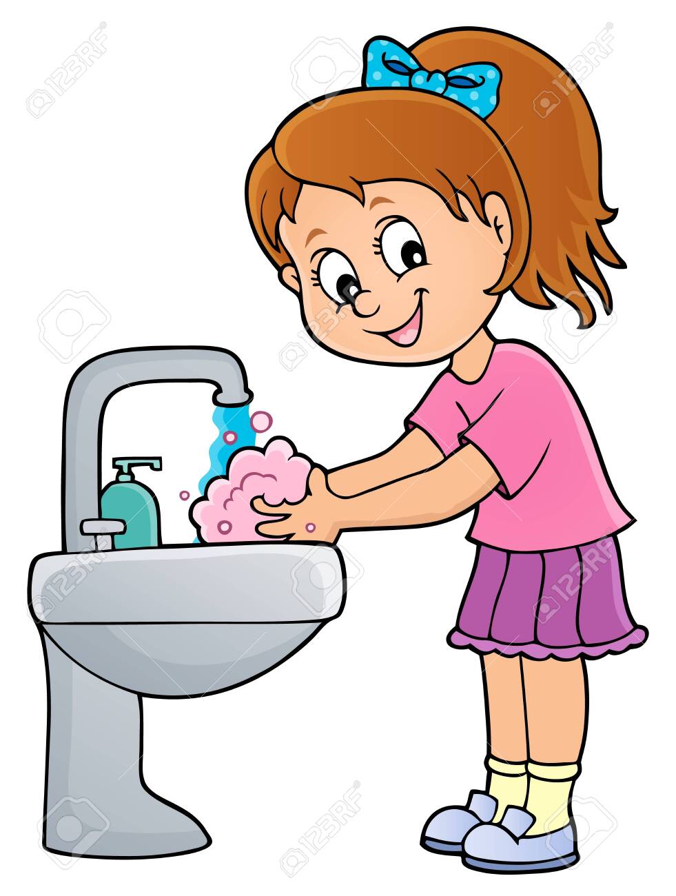 Detail Pictures Of Washing Hands Clipart Nomer 10