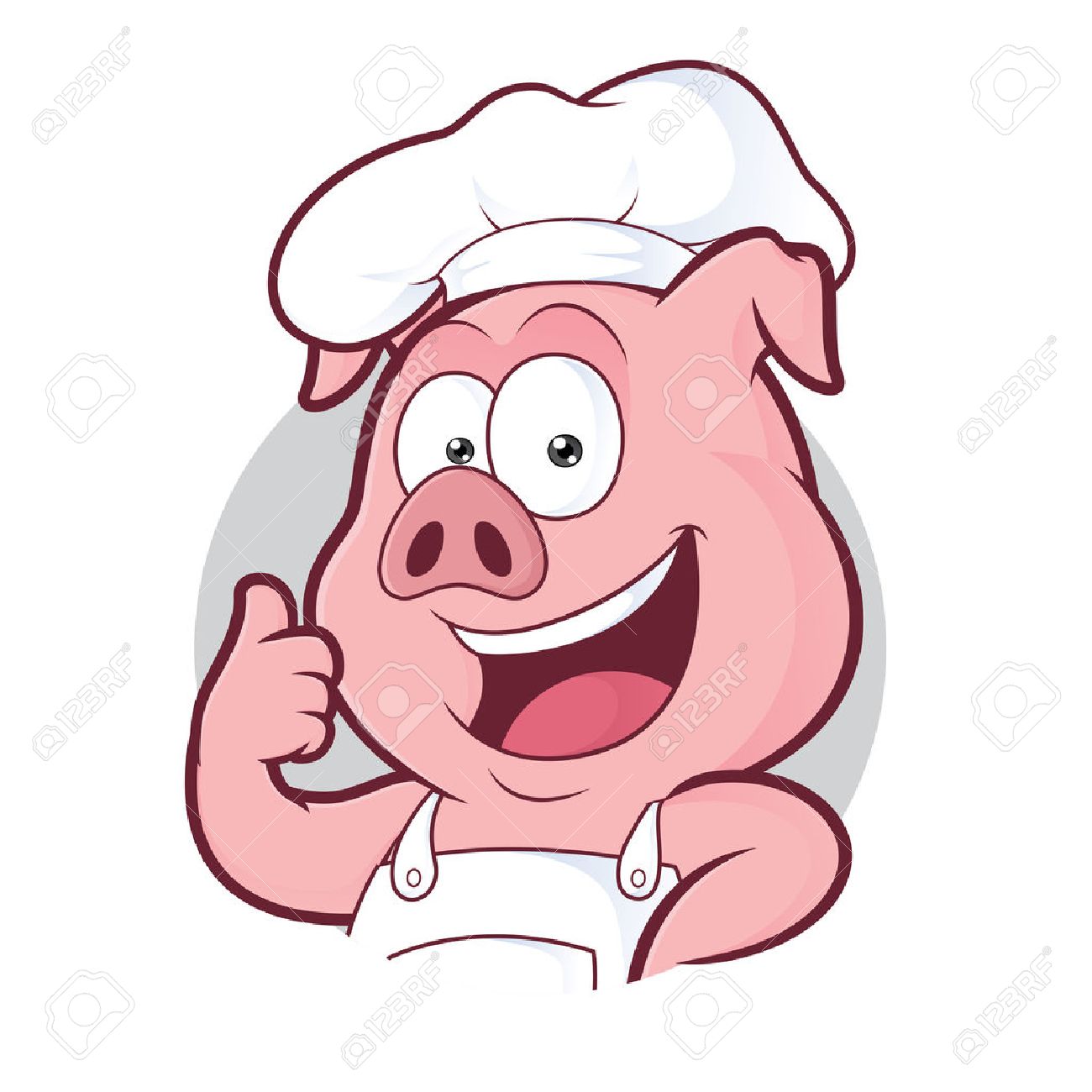 Pig Chef Clipart - KibrisPDR