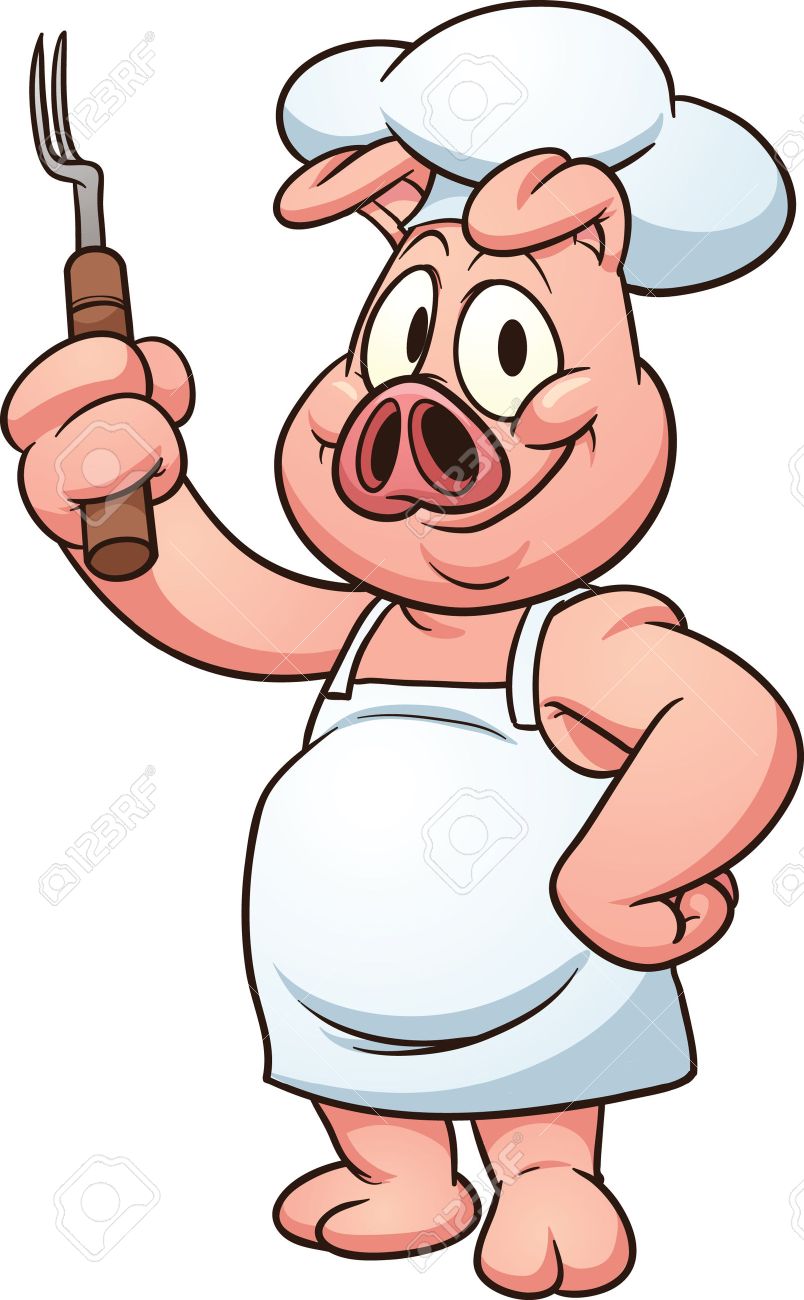 Detail Pig Chef Clipart Nomer 3