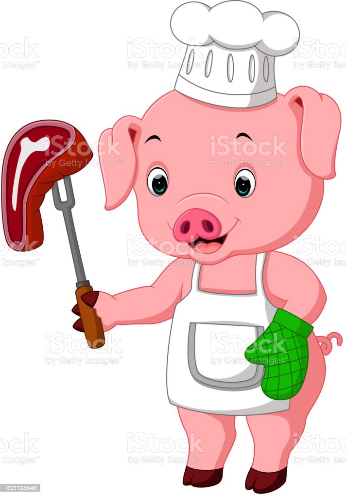 Detail Pig Chef Clipart Nomer 27