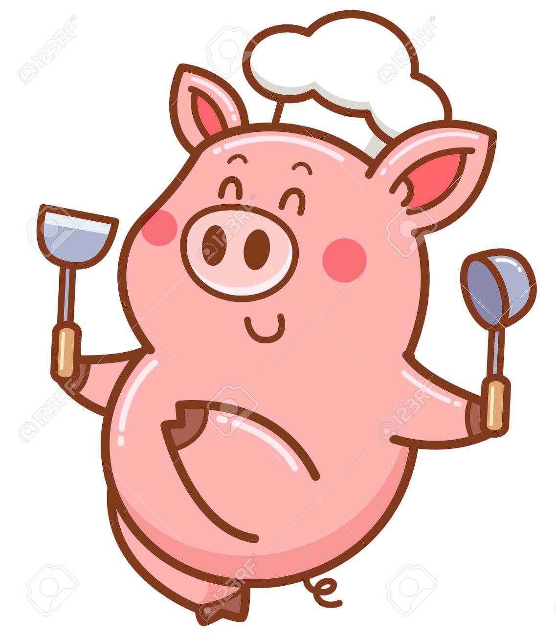 Detail Pig Chef Clipart Nomer 4