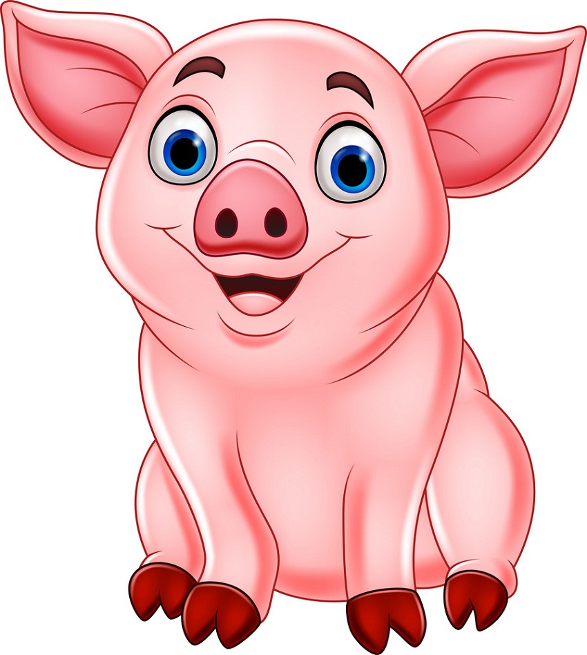 Detail Pig Clipart Nomer 33