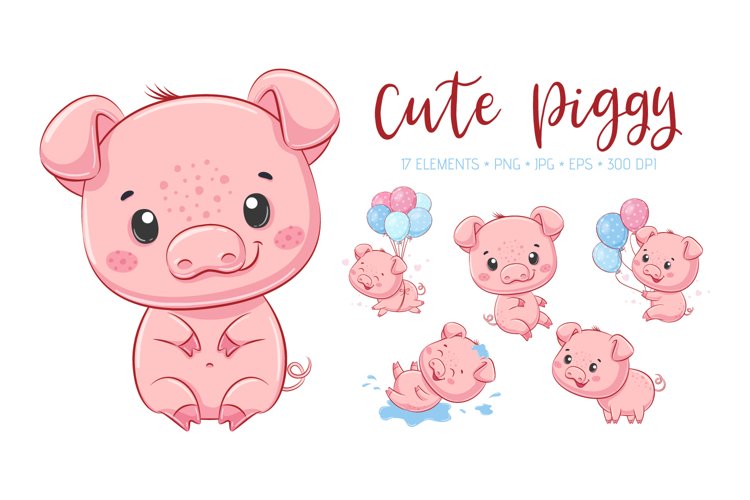 Detail Pig Clipart Nomer 34