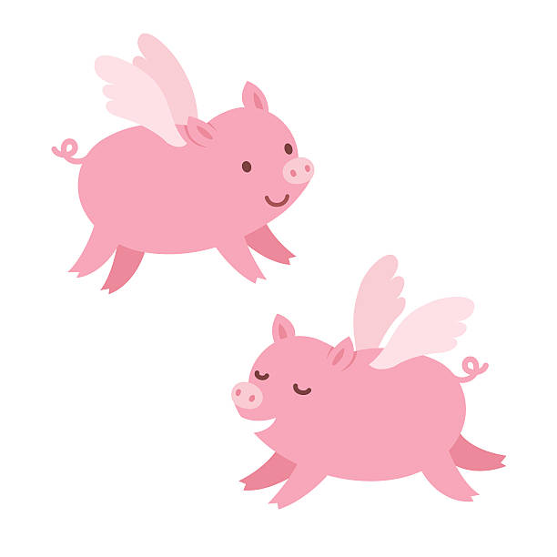 Pig Flying Clipart - KibrisPDR