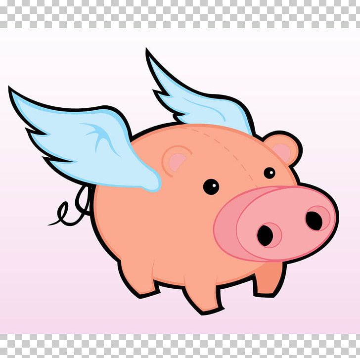 Detail Pig Flying Clipart Nomer 39