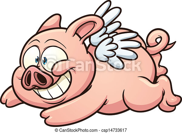 Detail Pig Flying Clipart Nomer 43