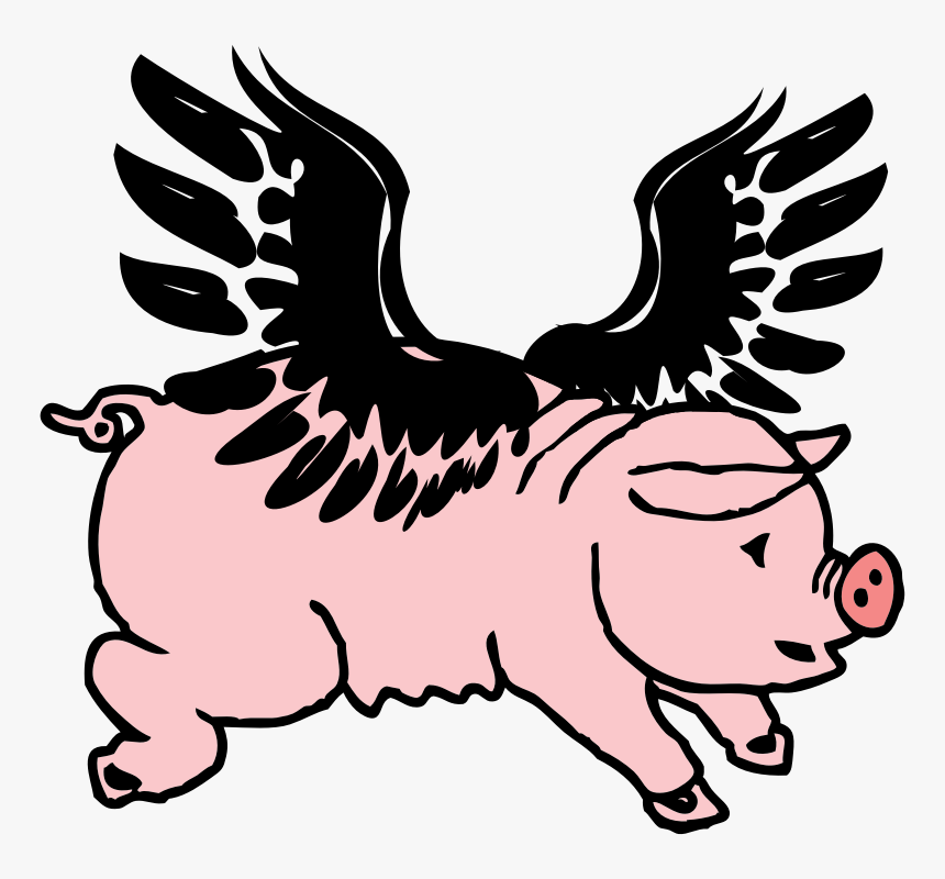 Detail Pig Flying Clipart Nomer 46