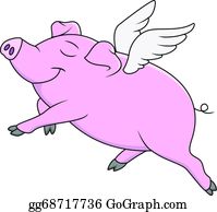 Detail Pig Flying Clipart Nomer 7