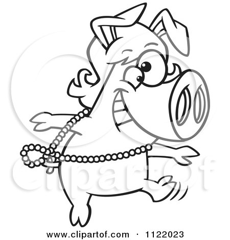 Detail Pig In A Wig Clipart Nomer 23