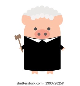 Detail Pig In A Wig Clipart Nomer 45