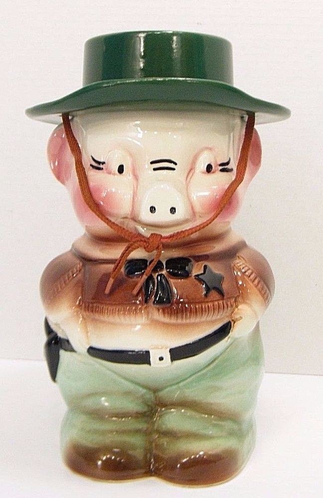 Detail Pig Sheriff Cookie Jar Nomer 13