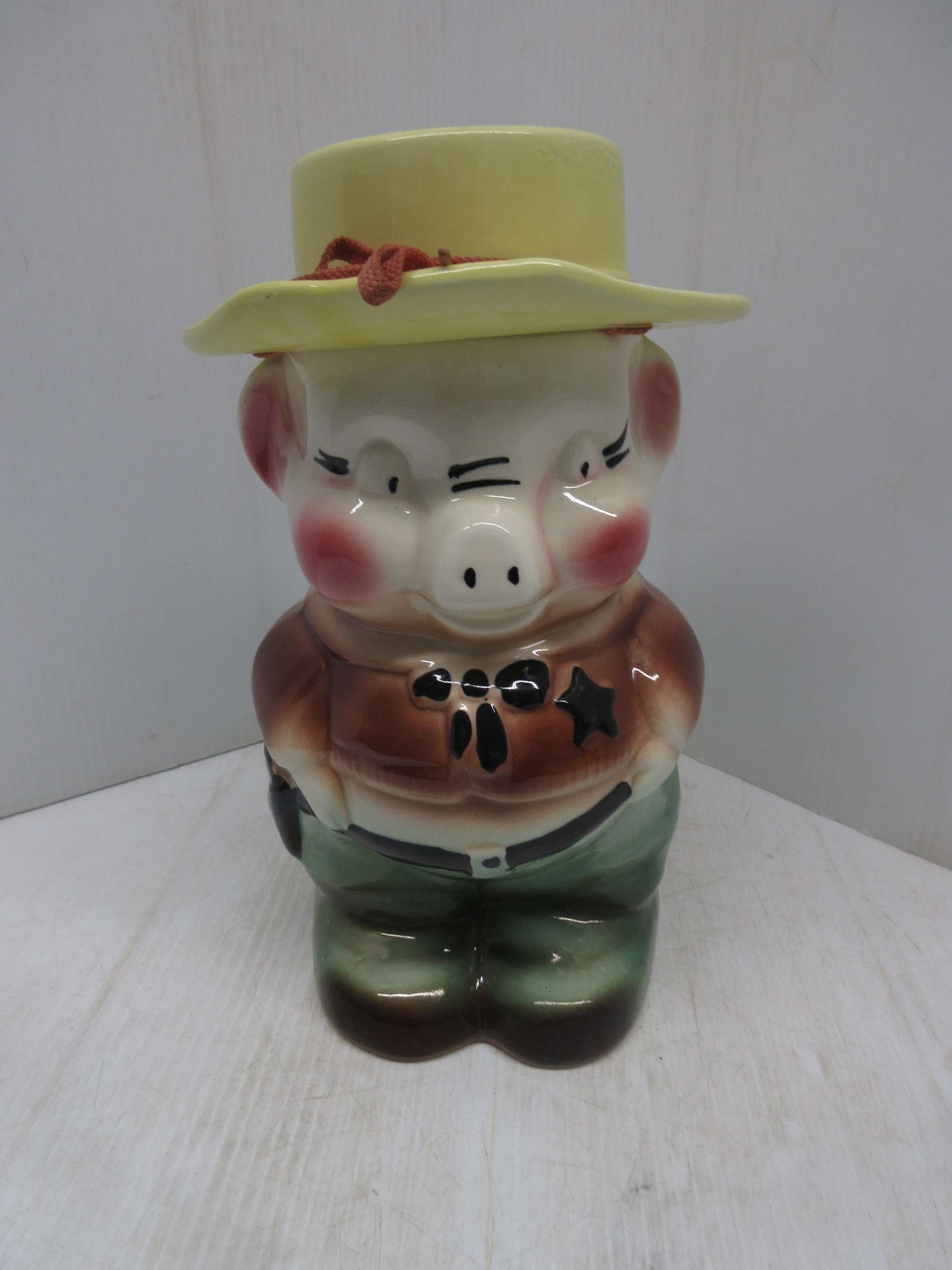 Detail Pig Sheriff Cookie Jar Nomer 15