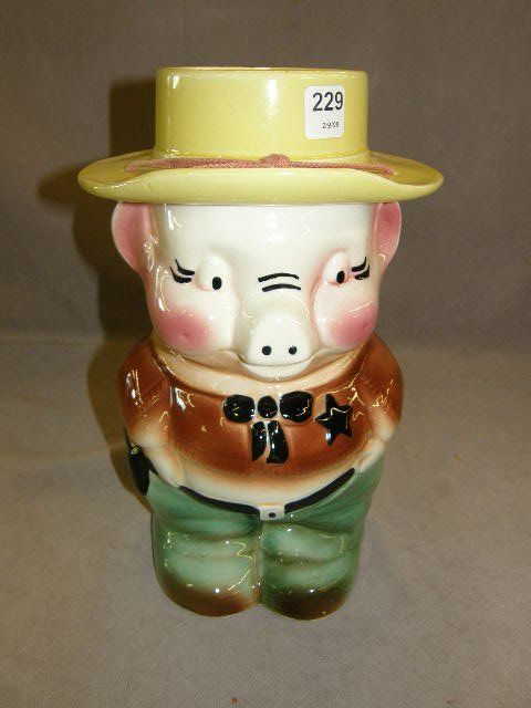 Detail Pig Sheriff Cookie Jar Nomer 18