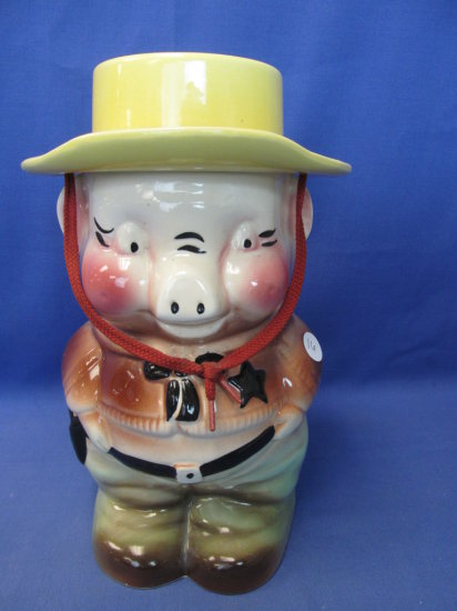 Detail Pig Sheriff Cookie Jar Nomer 36