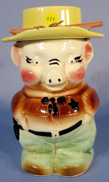 Detail Pig Sheriff Cookie Jar Nomer 7