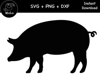 Detail Pig Silhouette Clipart Nomer 39