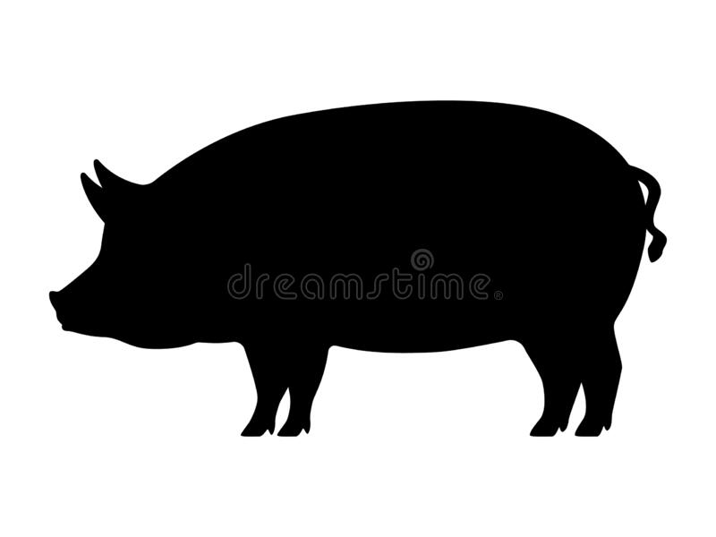 Detail Pig Silhouette Clipart Nomer 6