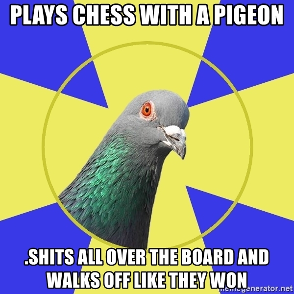 Detail Pigeon Playing Chess Meme Nomer 18