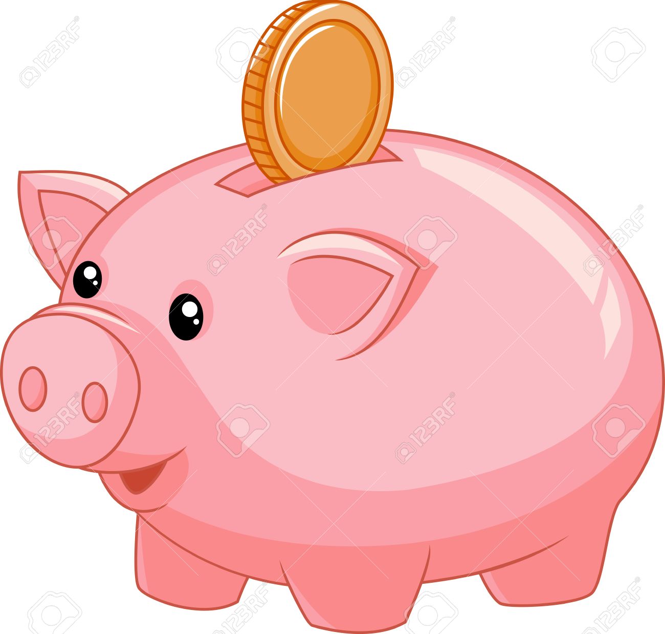 Detail Piggy Bank Clipart Nomer 20