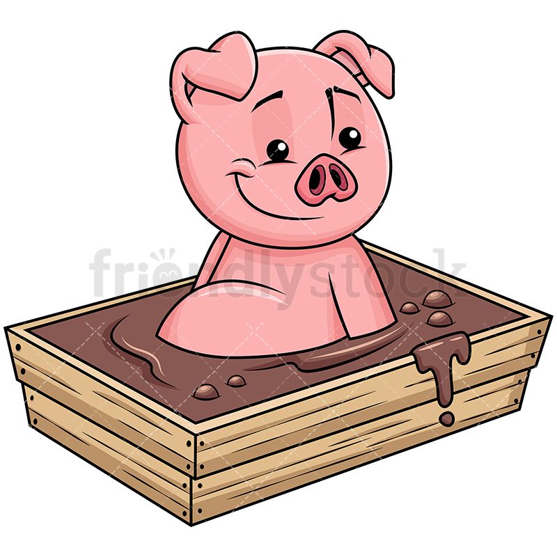 Detail Pigs In Mud Clipart Nomer 25