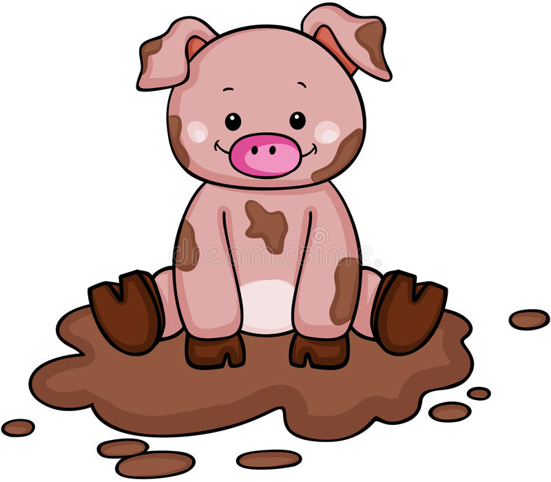 Detail Pigs In Mud Clipart Nomer 4