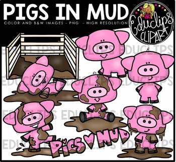 Detail Pigs In Mud Clipart Nomer 39