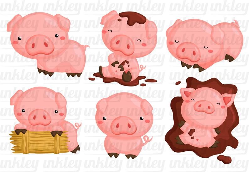 Detail Pigs In Mud Clipart Nomer 47